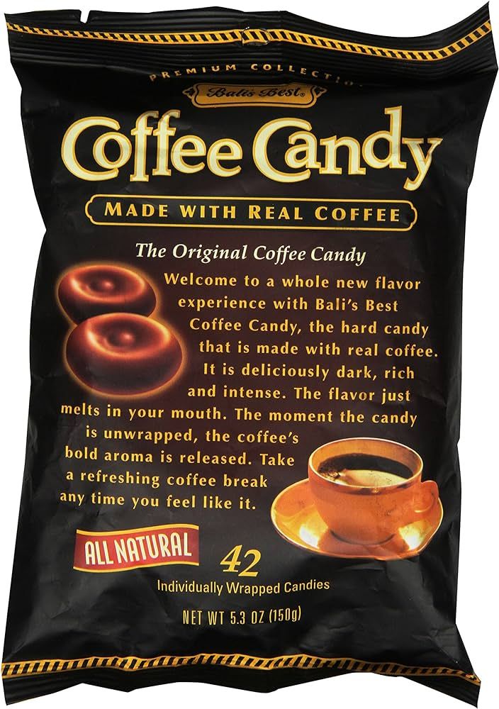 Bali's Best Coffee Candy Individually Wrapped, 0.35pounds (42 pcs) | Amazon (US)