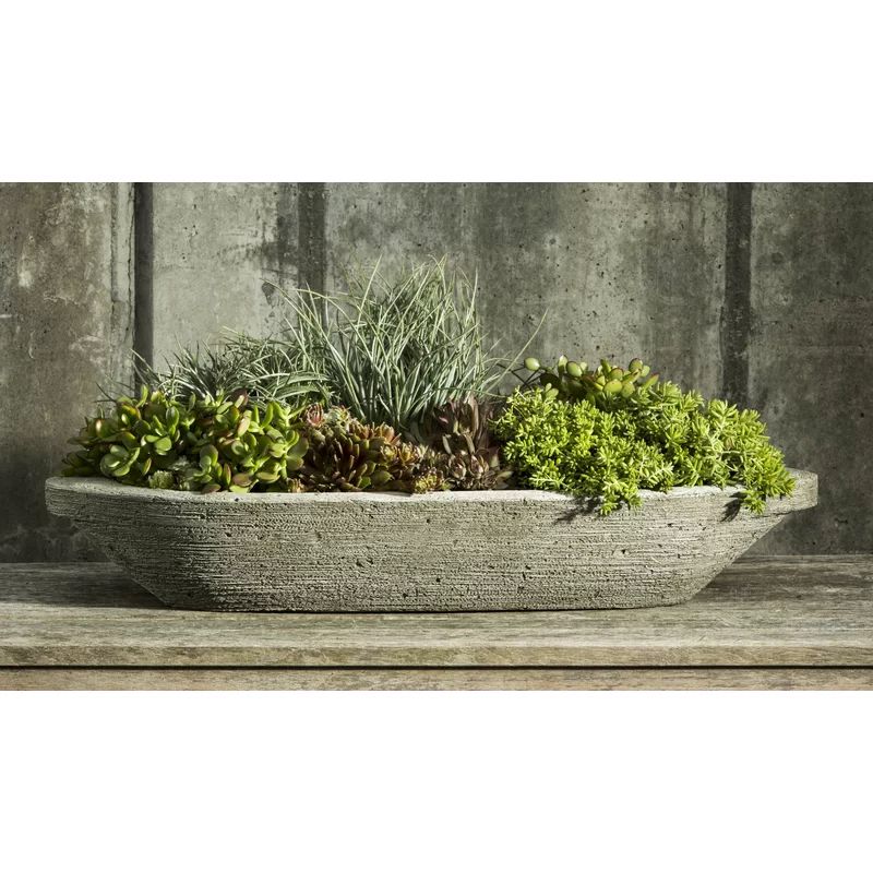 One Allium Way® Jacinto Cast Stone Pot Planter | Wayfair North America