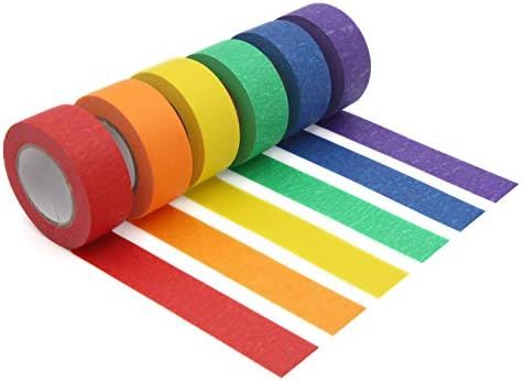 Colored Masking Tape,Colored Painters Tape for Arts & Crafts, Labeling or Coding - Art Supplies f... | Amazon (US)