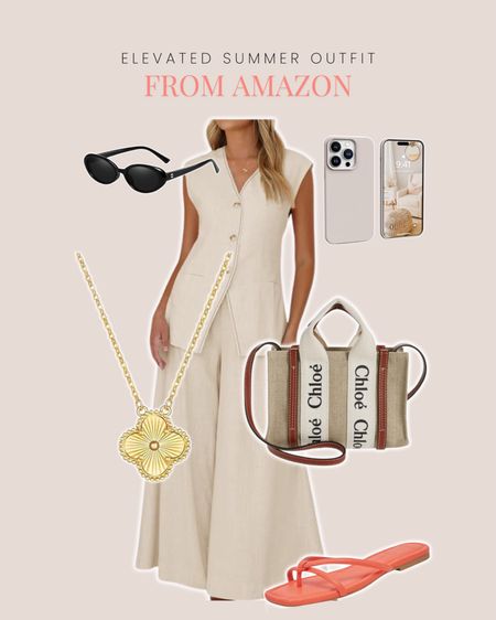 Elevated summer outfit idea from Amazon. Quiet luxury look ☀️

#LTKFindsUnder100 #LTKFindsUnder50 #LTKSeasonal