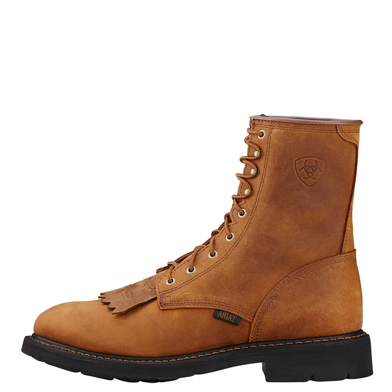 Ariat Men's Cascade 8"" EH Lace Up Work Boots Brown, 8.5 - Lace-Up Work Boots at Academy Sports | Academy Sports + Outdoors