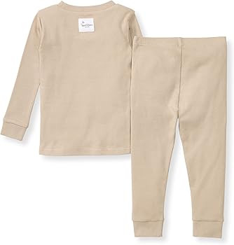 Burt's Bees Baby Boys' 2-Piece Long Sleeve Tee and Pants Organic Cotton Pajama Set | Amazon (US)