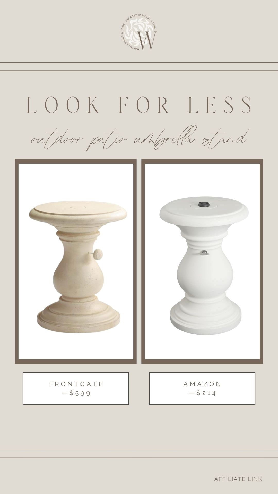 This look for less is too good! These Frontgate umbrella tables go viral every summer. Save now and thank yourself later when you purchase these! 

#LTKHome #LTKSaleAlert