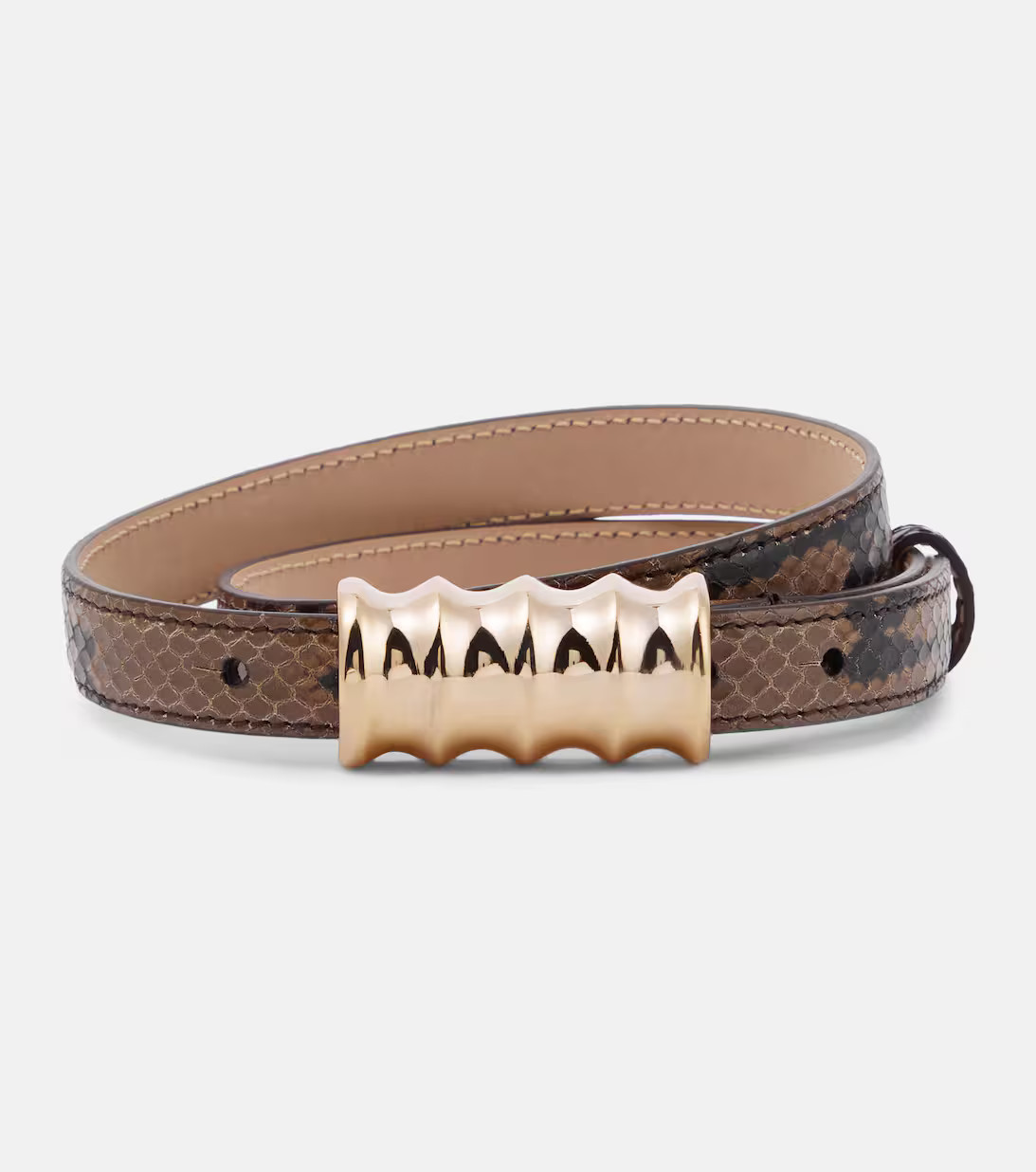 Julius Small snake-effect leather belt | Mytheresa (US/CA)