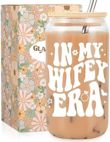Fairy's Gift Wifey Era Cup, Wedding, Bride Gifts for Her, Bridal Shower, Engagement Gifts for Wom... | Amazon (US)