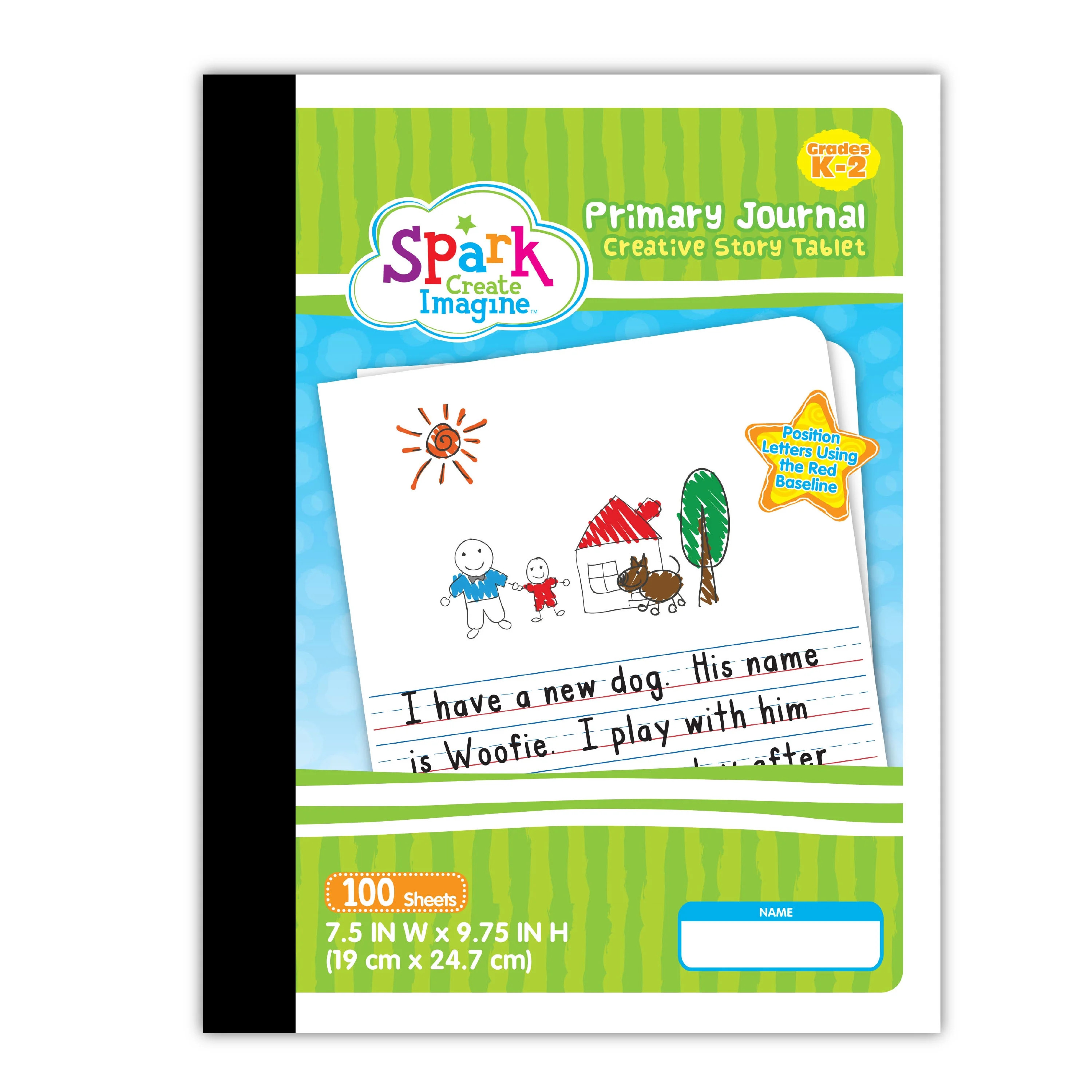 Spark Create Imagine 100 Sheets Half Page Ruled Primary Journal, 9.75 x 7.5 | Walmart (US)