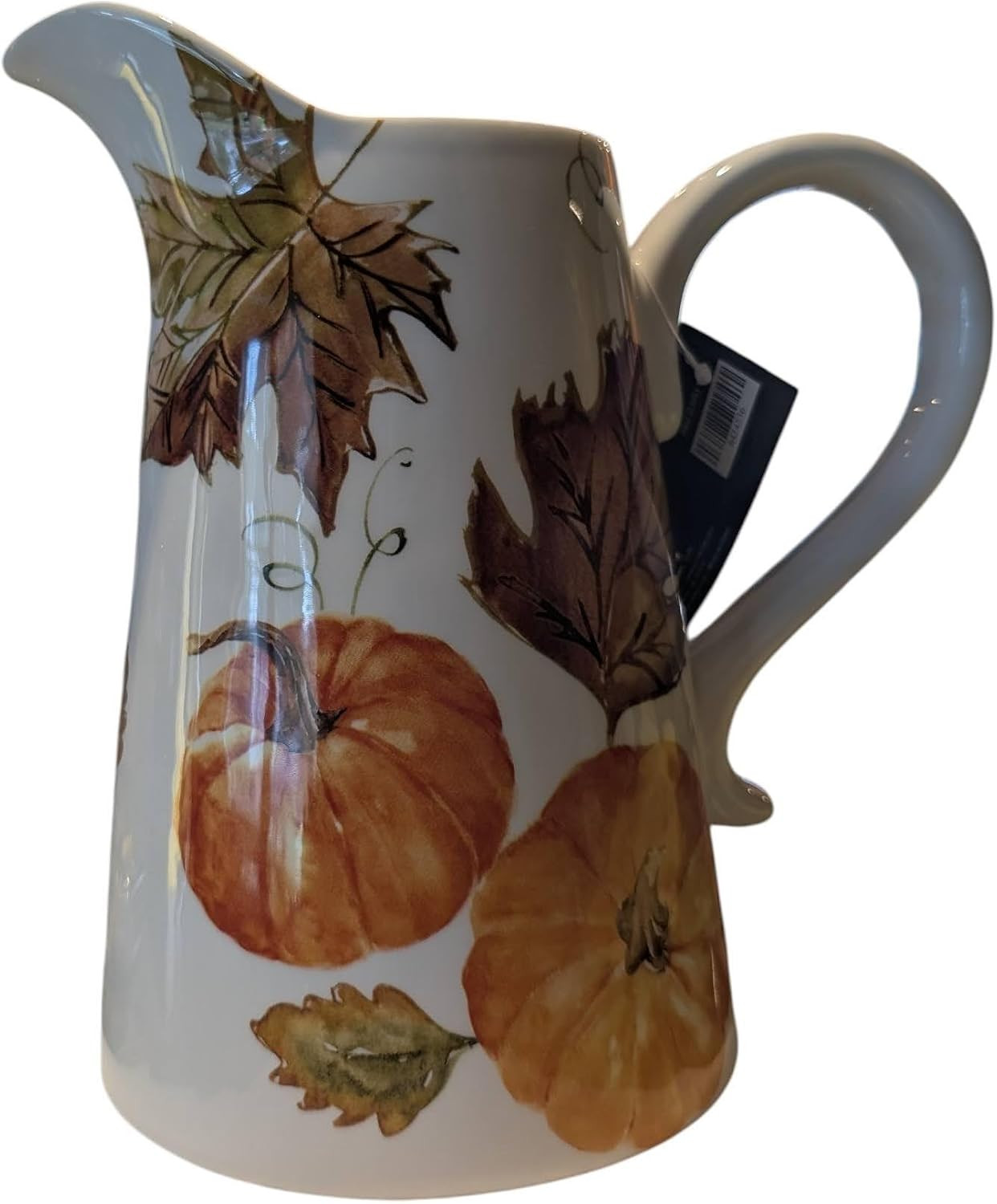 Pumpkins & Leaves Ceramic Pitcher Harvest Theme 70 Oz | Amazon (US)