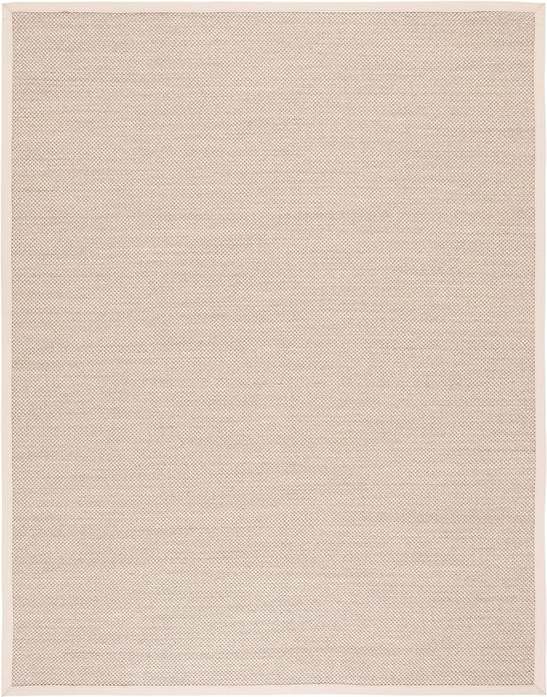 SAFAVIEH Natural Fiber Collection Area Rug - 8' x 10', Marble & Beige, Border Sisal Design, Easy ... | Amazon (US)