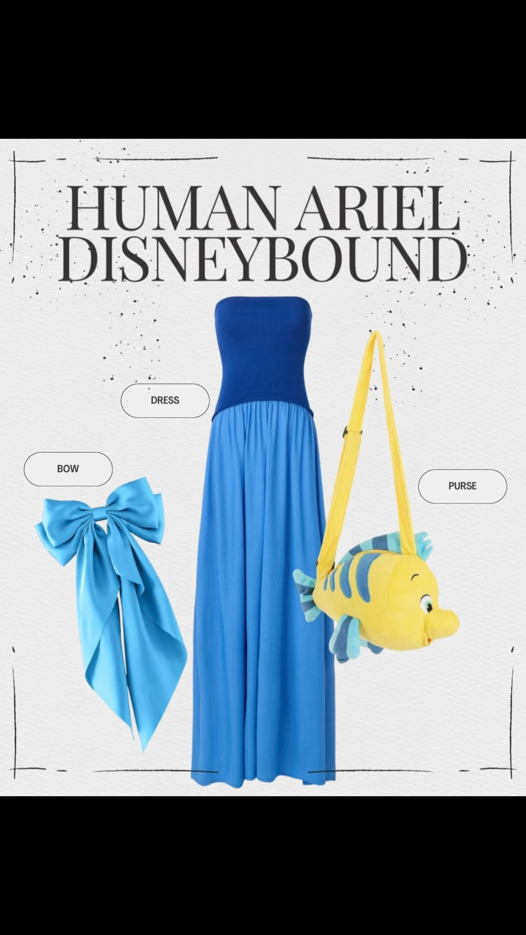 🧜‍♀️ Ariel Disneybound Dress | Magic Kingdom Outfit 🧜‍♀️
This Human Ariel Disneybound outfit is inspired by The Little Mermaid and perfect for a Disney World outfit, Magic Kingdom look, or Disney park style 💚🌊
Wearing the Solid & Striped Strapless Soglio Dress featuring a fitted bodice and softly gathered skirt for an easy, elegant silhouette. This blue strapless midi dress is sleeveless, pull-on, and lightweight—ideal for theme park outfits, Disney vacation outfits, and warm weather trips.

Styled with a blue har bow and a Flounder character purse 🐠💙 from The Little Mermaid to complete the Ariel-inspired look.

#LTKootd #LTKMidsize #LTKTravel