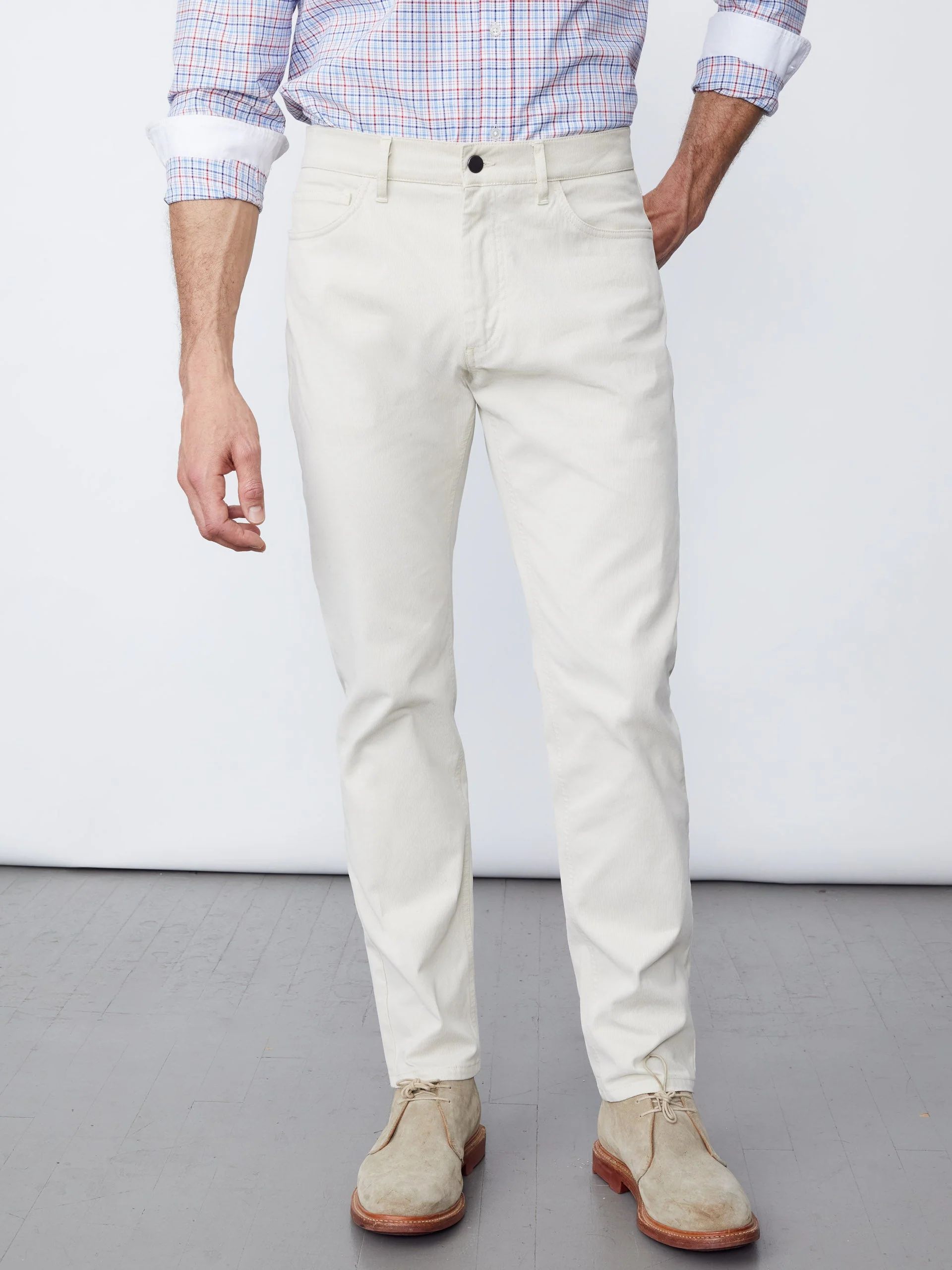 Parker 5-Pocket Straight Pants in Italian Stretch Bedford Cord | J.McLaughlin