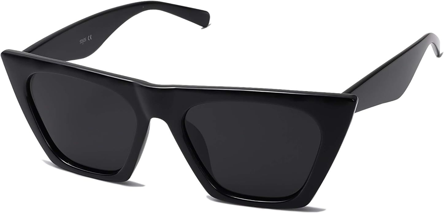 SOJOS Vintage Square Cateye Polarized Women Sunglasses Cool Style Trendy Big Frame SJ2115 | Amazon (CA)