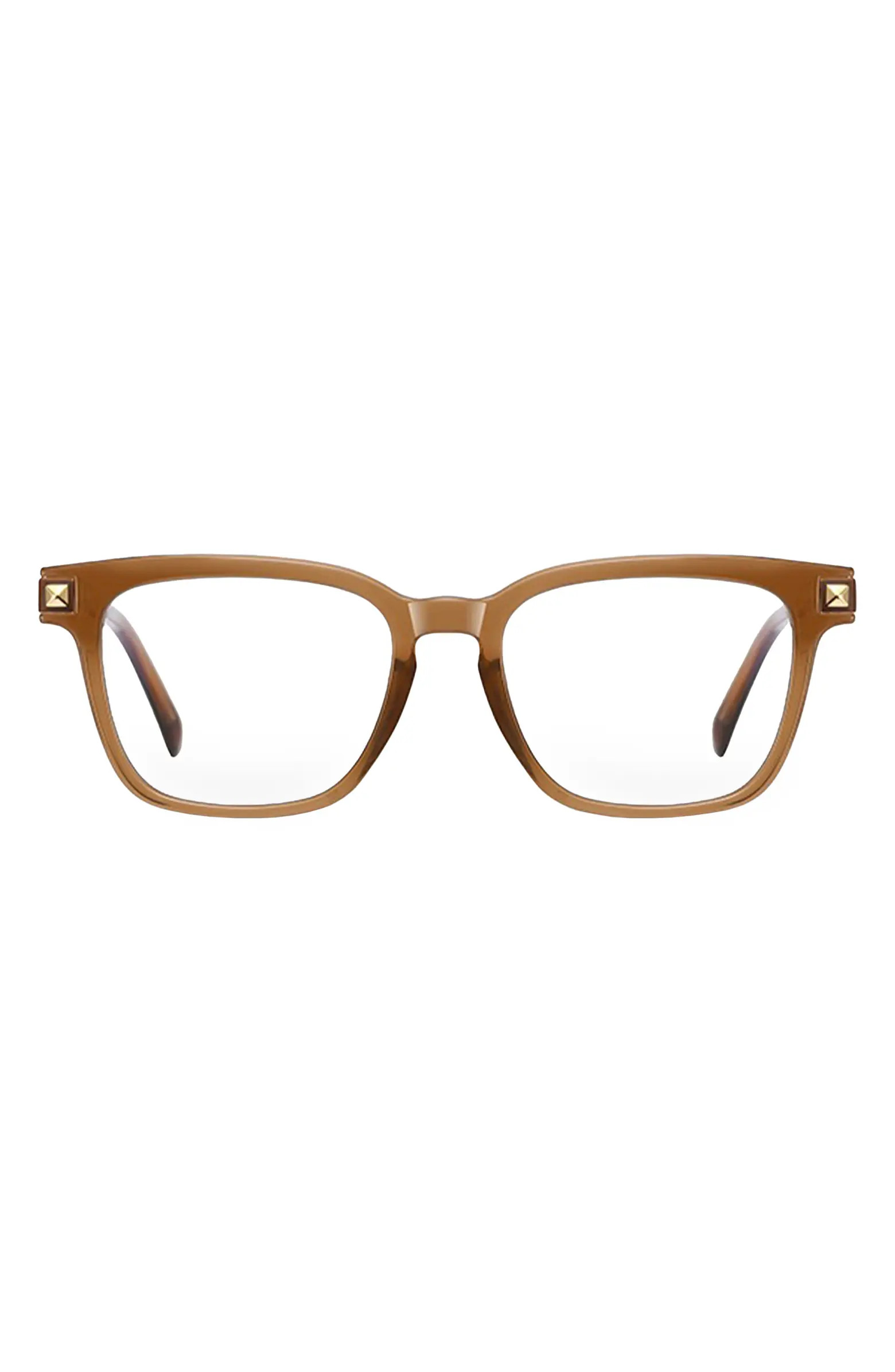 Fifth & Ninth Karli 53mm Rectangular Blue Light Blocking Glasses | Nordstrom | Nordstrom