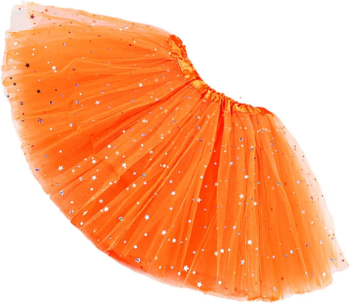 Rysly Girls Sparkle Tutus Princess Ballet Dance Layered Tulle Tutu Skirts,2-8T | Amazon (US)