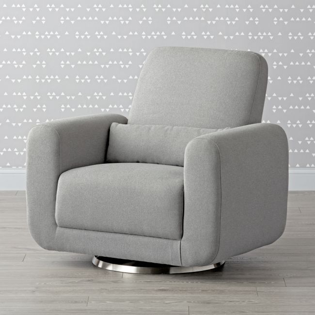 Babyletto Tuba Swivel Glider Chair and a Half | Crate & Barrel