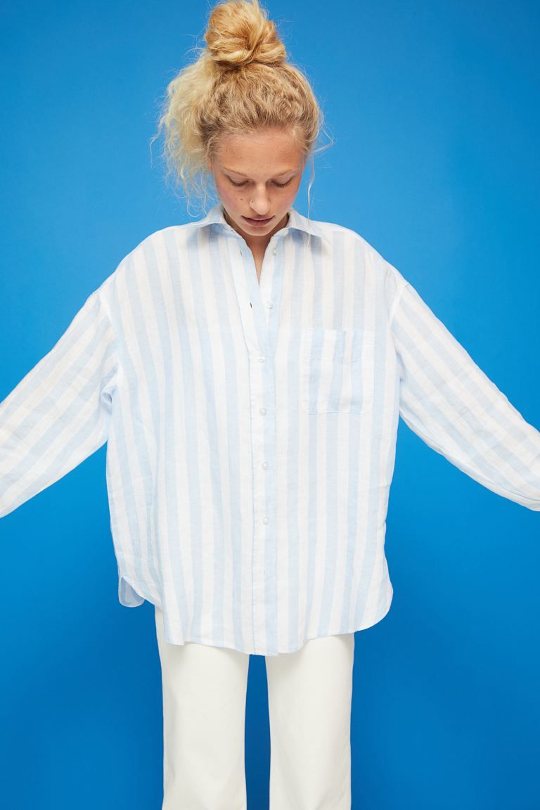 Oversized Linen Shirt | H&M (US + CA)