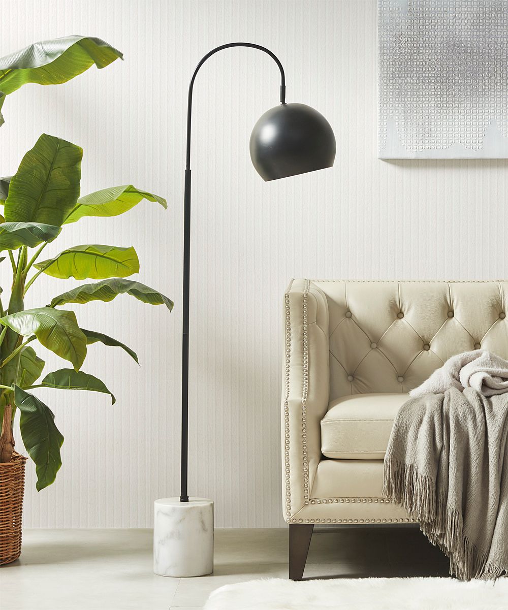 Main Street Indoor Floor Lamps Black - Black Halsey Mid-Century Modern Floor Lamp | Zulily