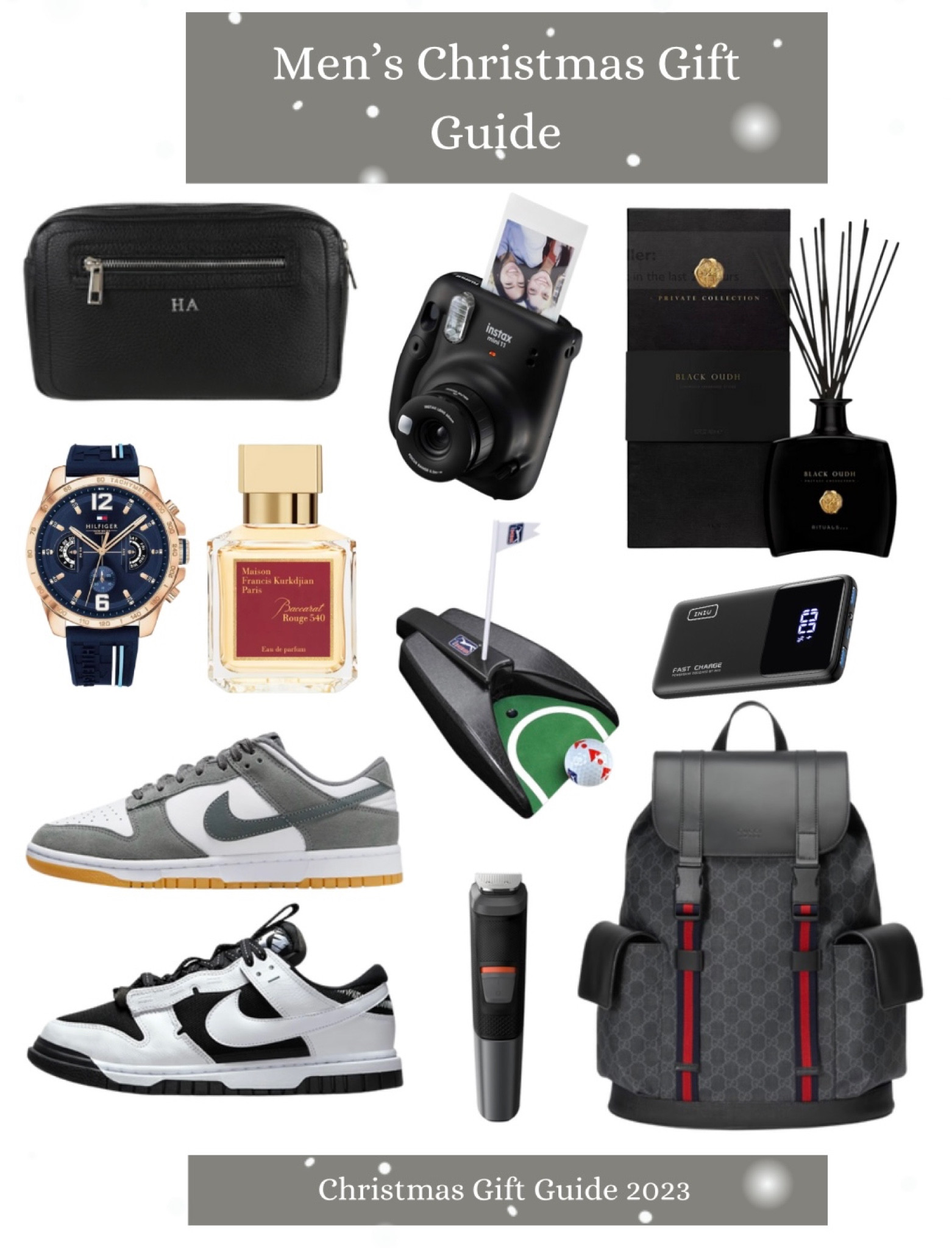 Christmas, holidays, gift guide, gift ideas for him, menswear, gifts for him, present ideas, Christmas gifts, Christmas presents, trainers, sneakers, diffuser, Polaroid camera, adidas, gucci bag, backpack, rucksack 

#LTKU #LTKmens #LTKGiftGuide