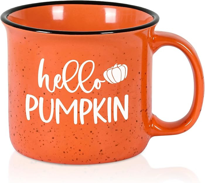 Maustic Fall Coffee Mug, Hello Pumpkin Mug, Seasonal Decor for Home Camping, Perfect for Fall, Th... | Amazon (US)