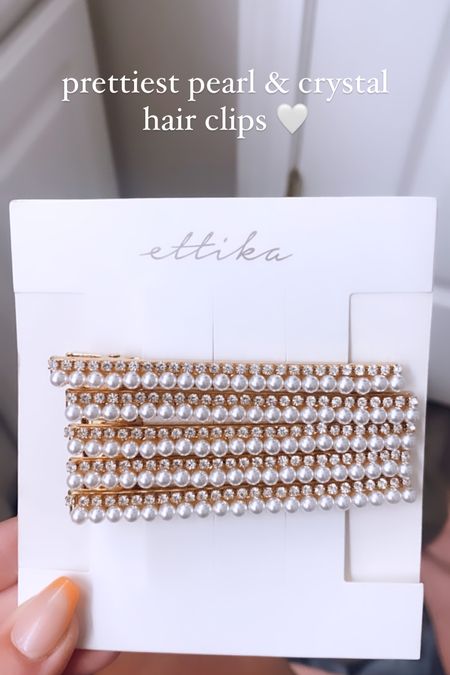Pearl hair clips 

#LTKunder50 #LTKstyletip #LTKbeauty