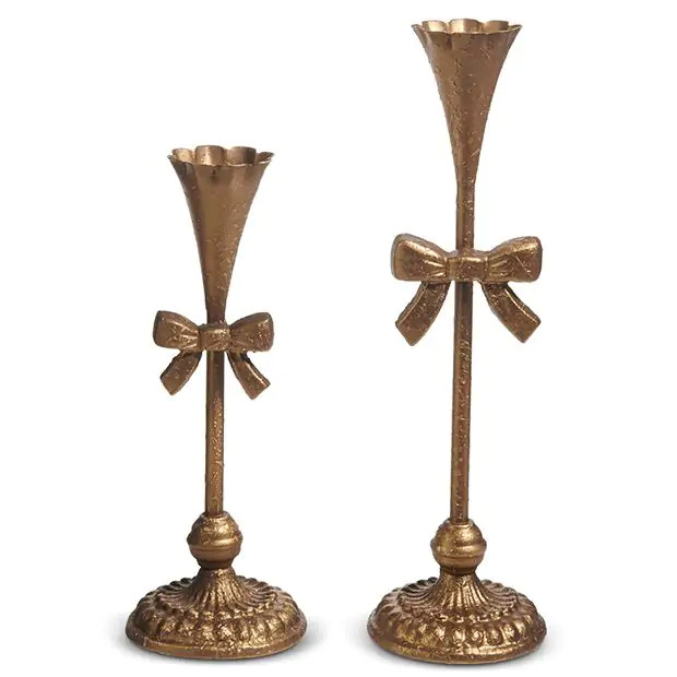 Bow Candlestick Set of 2 | Antique Farm House