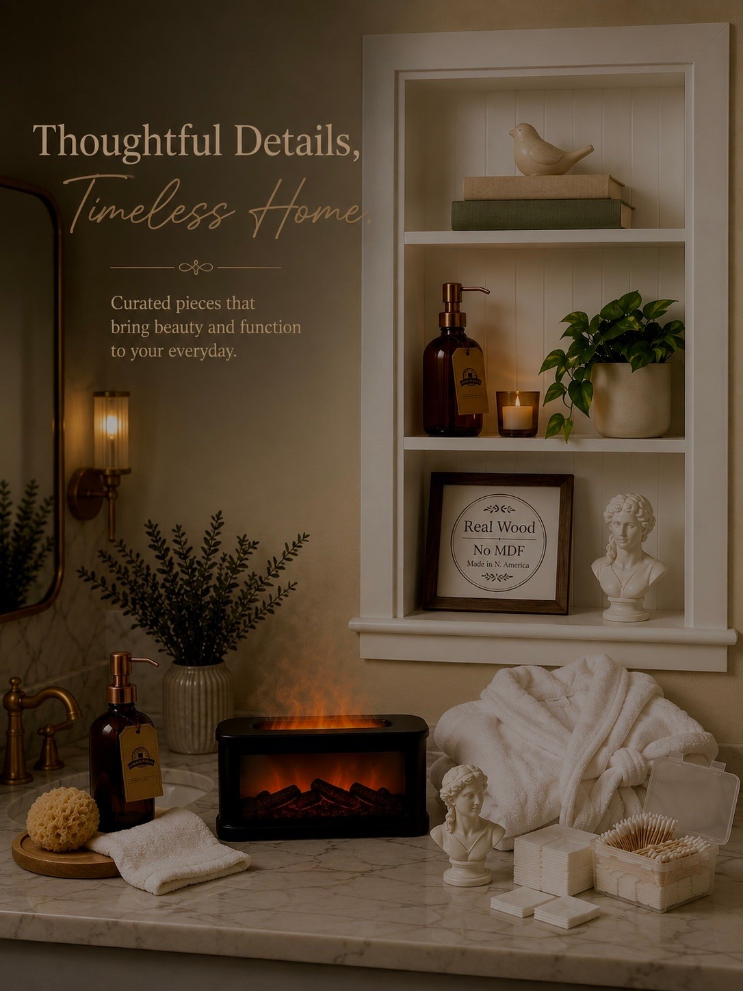 The little upgrades that make your everyday routine feel more beautiful. ✨ From warm ambient lighting to elevated bathroom essentials, these Amazon finds prove functional doesn’t have to mean boring.

Because a well-designed home isn’t just about the big statement pieces—it’s the thoughtful details you use every single day.

#AmazonFinds #AmazonHome #BathroomDecor #BathroomFinds #HomeEssentials #HomeDecorFinds #TimelessInteriors #ClassicInteriors #LuxuryForLess #AffordableLuxury #ElevatedHome #DesignerHome #AmazonMustHaves #ThoughtfulDetails #CallsignDesign
