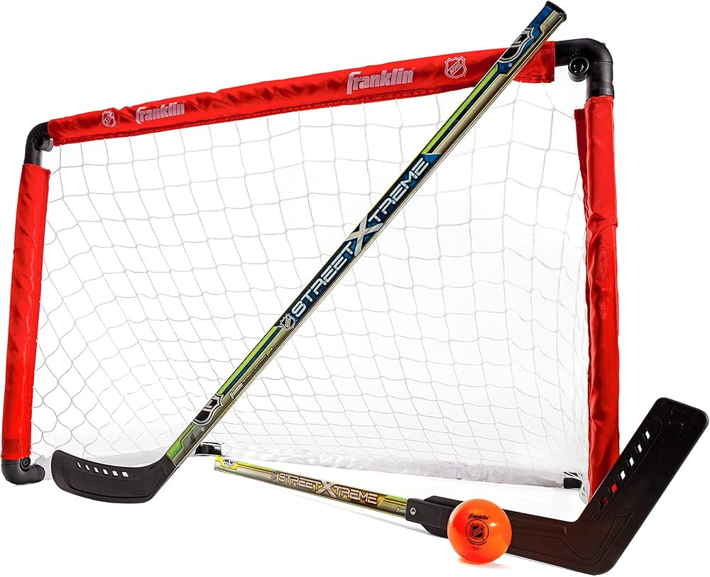 Franklin Sports 36" NHL Hockey Goal with 2 Sticks - Youth Hockey Goal and Stick Set - Official NH... | Amazon (US)