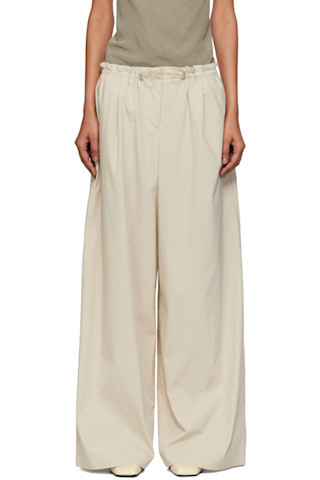 St. Agni - Beige Petit Paperbag Waist Trousers | SSENSE