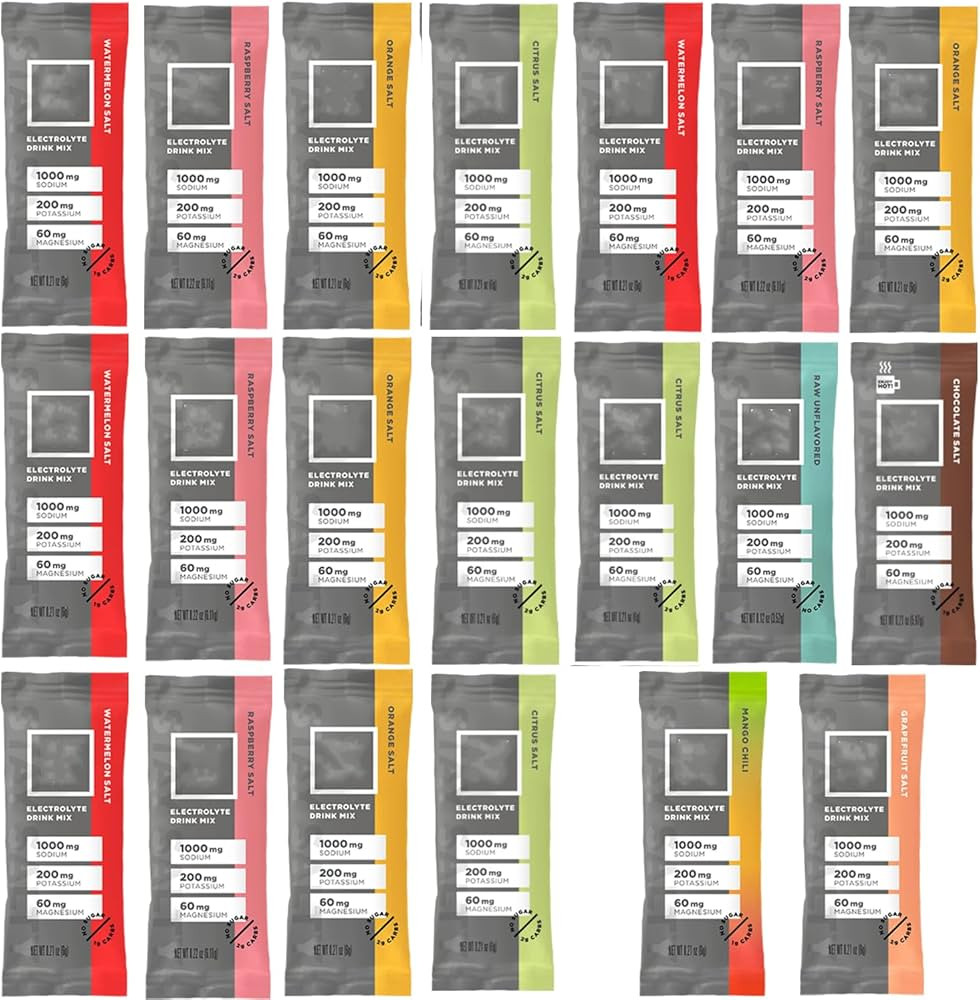 𝙄𝒎𝒏𝒕 20 Sticks Zero-Sugar Electrolytes Hydration Powder Packets Variety Flavors with ... | Amazon (US)