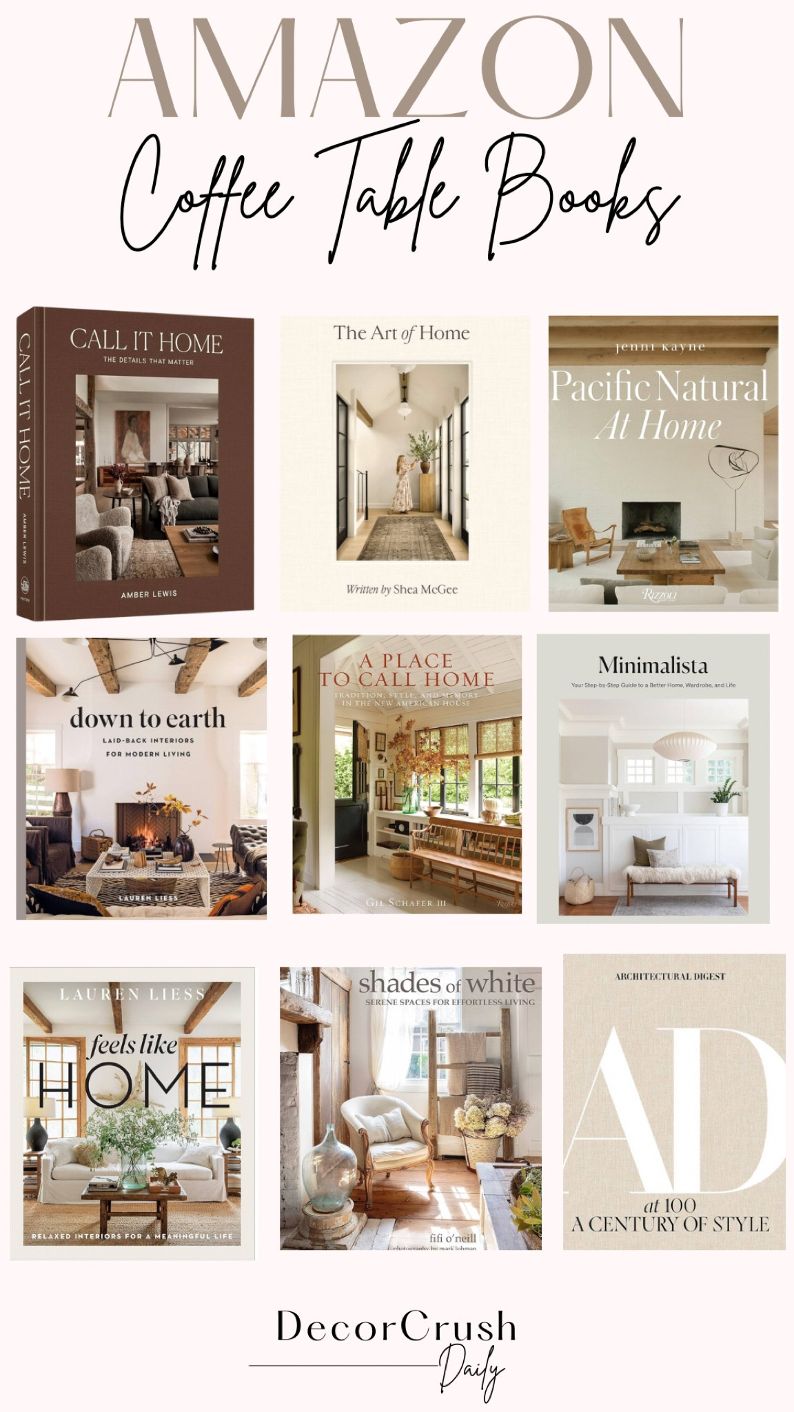 Coffee table books on amazon, perfect for styling around the house

Follow @decorrushdaily on Instagram for more inspiration, weekend sales and daily finds.


- #CoffeeTableBooks
- #HomeDecor
- #InteriorDesign
- #HomeInspiration
- #DecorInspiration
- #HomeStyling
- #InteriorStyling
- #HomeInteriors
- #DecorBooks
- #CoffeeTableDecor
- #HomeDesign
- #DecoratingIdeas
- #DesignInspiration
- #HomeAccessories
- #BookLoversDecor
- #AmazonFinds
- #HomeDecorating
- #HomeStyle
- #DecorGoals
- #StylishHome
- #HomeImprovement
- #HouseBeautiful
- #AmazonHome
- #HomeSweetHome
- #BookishHome

#LTKfindsunder50 #LTKstyletip #LTKhome