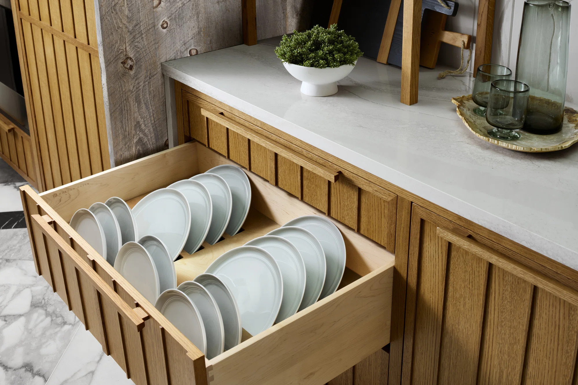 Wood Plate Divider Insert For Drawer Cabinet | Wayfair North America