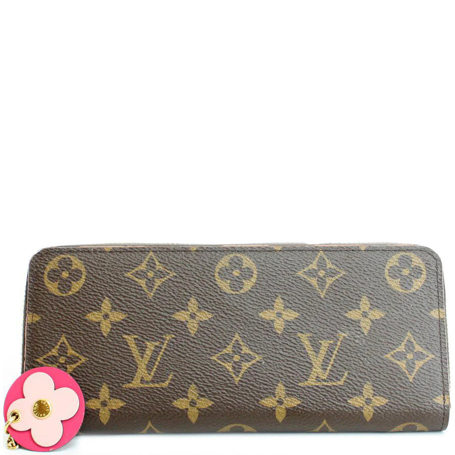 Clemence Flower Wallet Monogram | Keeks Designer Handbags
