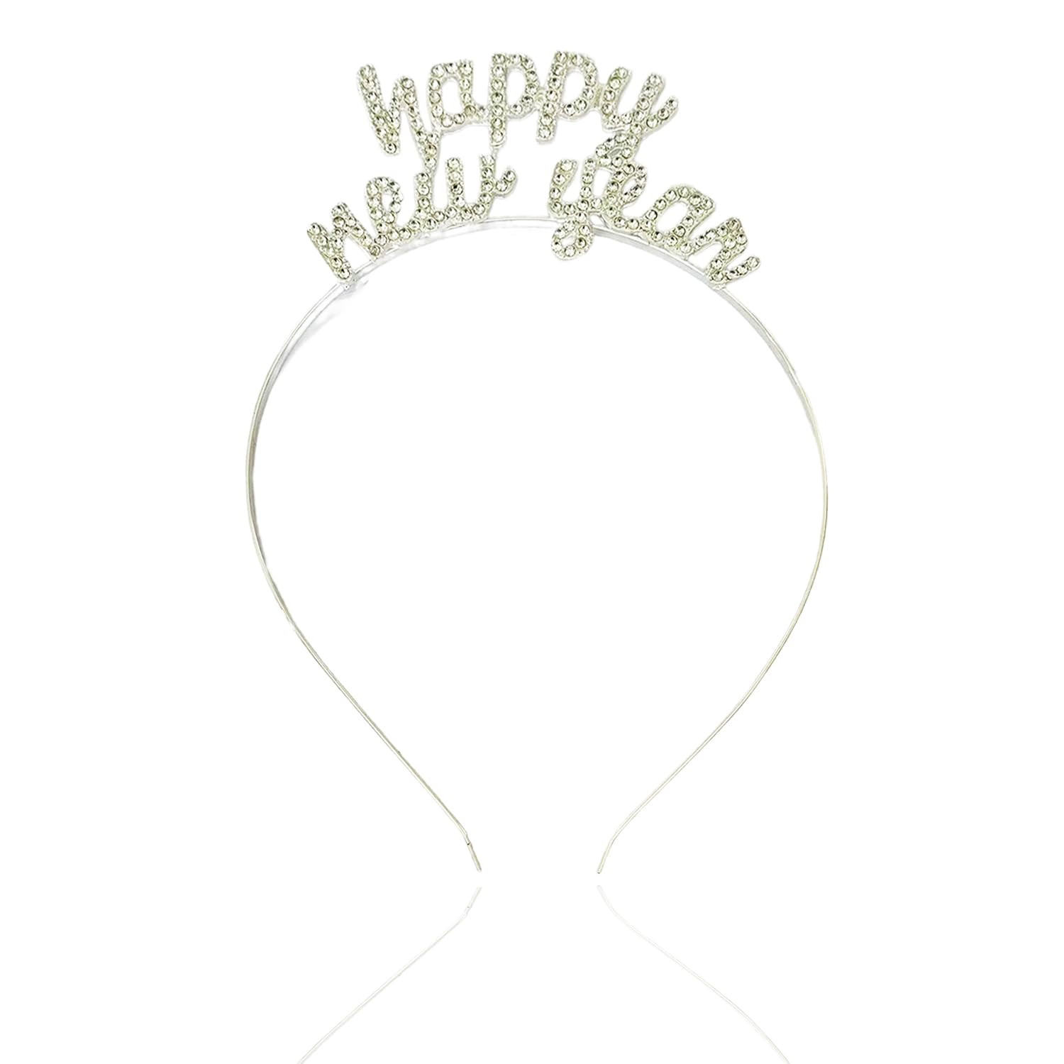 New Year Rhinestone Tiara - NYE Headband & Crown for Kids & Adults - Party Supplies & Favors | Amazon (US)