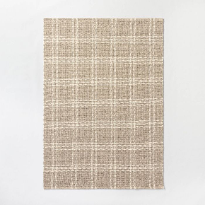 Target/Home/Home Decor/Rugs/Area Rugs‎Cottonwood Hand Woven Plaid Wool/Cotton Area Rug Neutral ... | Target