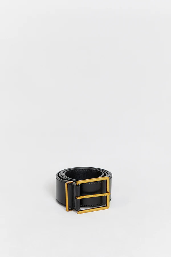 HUDSON BLACK LEATHER BELT | DISSH