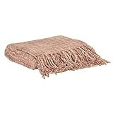 Thro by Marlo Lorenz Throw Blanket, Pink | Amazon (US)