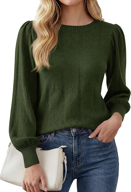 PRETTYGARDEN Women Fall Fashion Hollow Out Holiday Sweaters | Amazon (US)