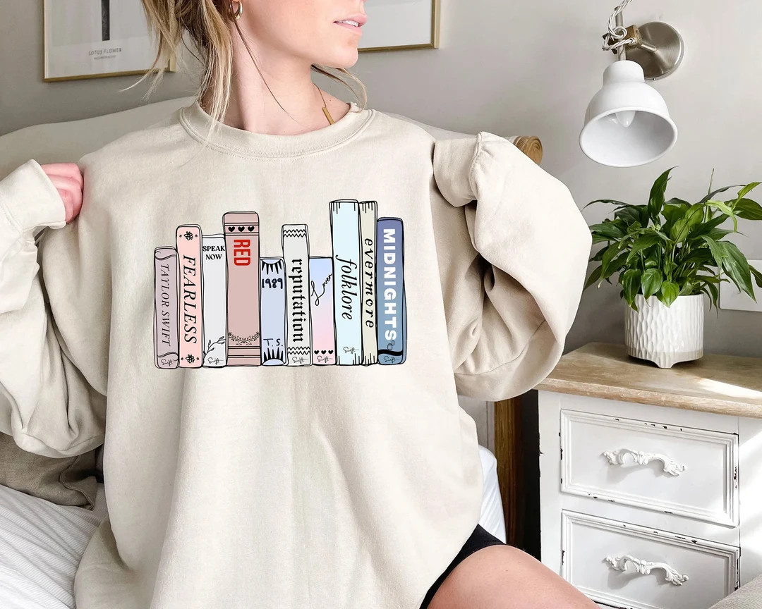 Midnight album Sweatshirt, Black and White Book Spines, Midnight New Album 2022, Albums As Books,... | Etsy (US)