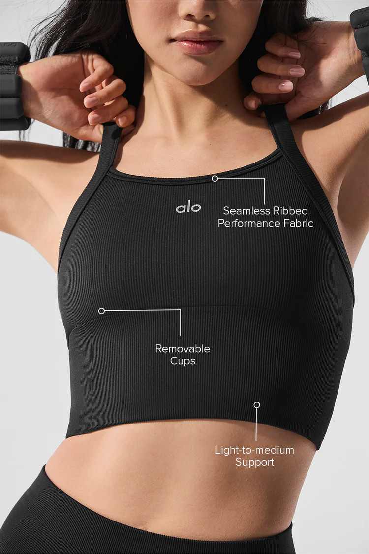 Seamless Ribbed Favorite Bra Tank | Alo Yoga (US)