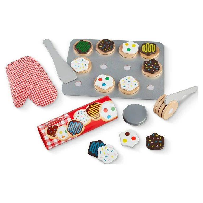 Melissa & Doug Slice and Bake Wooden Cookie Play Food Set | Walmart (US)