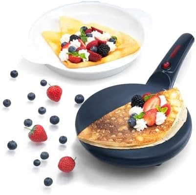 Gourmia 8” Crepe Maker – Nonstick Ceramic Electric Griddle for Crepes, Tortillas & Omelets, A... | Amazon (US)