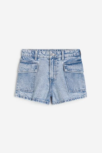 Relaxed Fit High Denim Shorts | H&M (US + CA)