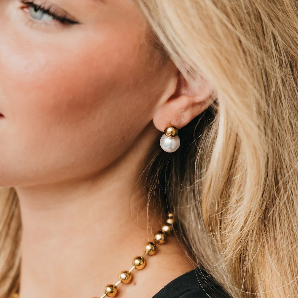 Kelly Pearl Drop Earrings - WATERPROOF | Pretty Simple