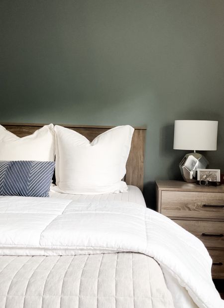 Muted earth tones in the bedroom are my favorite. 

#LTKunder100 #LTKFind #LTKhome