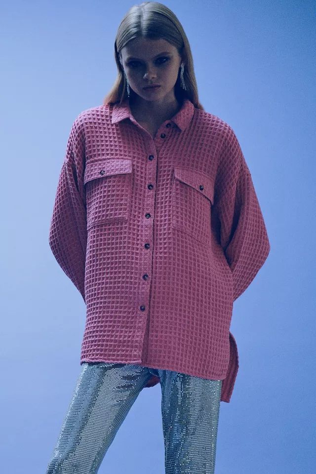 BDG Stanley Waffle Button-Down Top | Urban Outfitters (US and RoW)