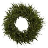 Nearly Natural 4952 Cedar Wreath, 24-Inch, Green | Amazon (US)