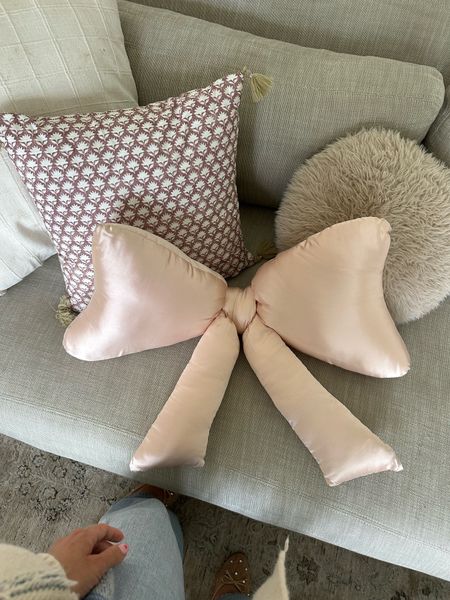Bow pillow from UO!

#LTKkids #LTKhome #LTKfamily