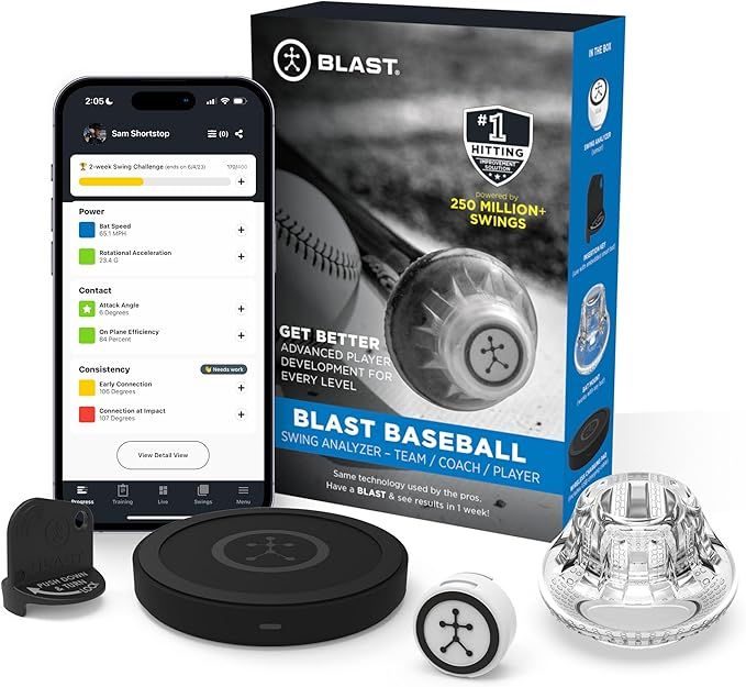 Blast Baseball - Swing Analyzer (Sensor) Advanced Player Development for Every Level, Analyzes Sw... | Amazon (US)