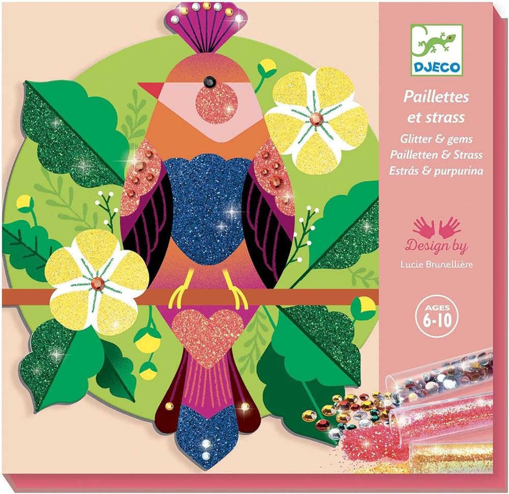 DJECO Paradisio Glitter Board Craft Kit Medium | Amazon (US)
