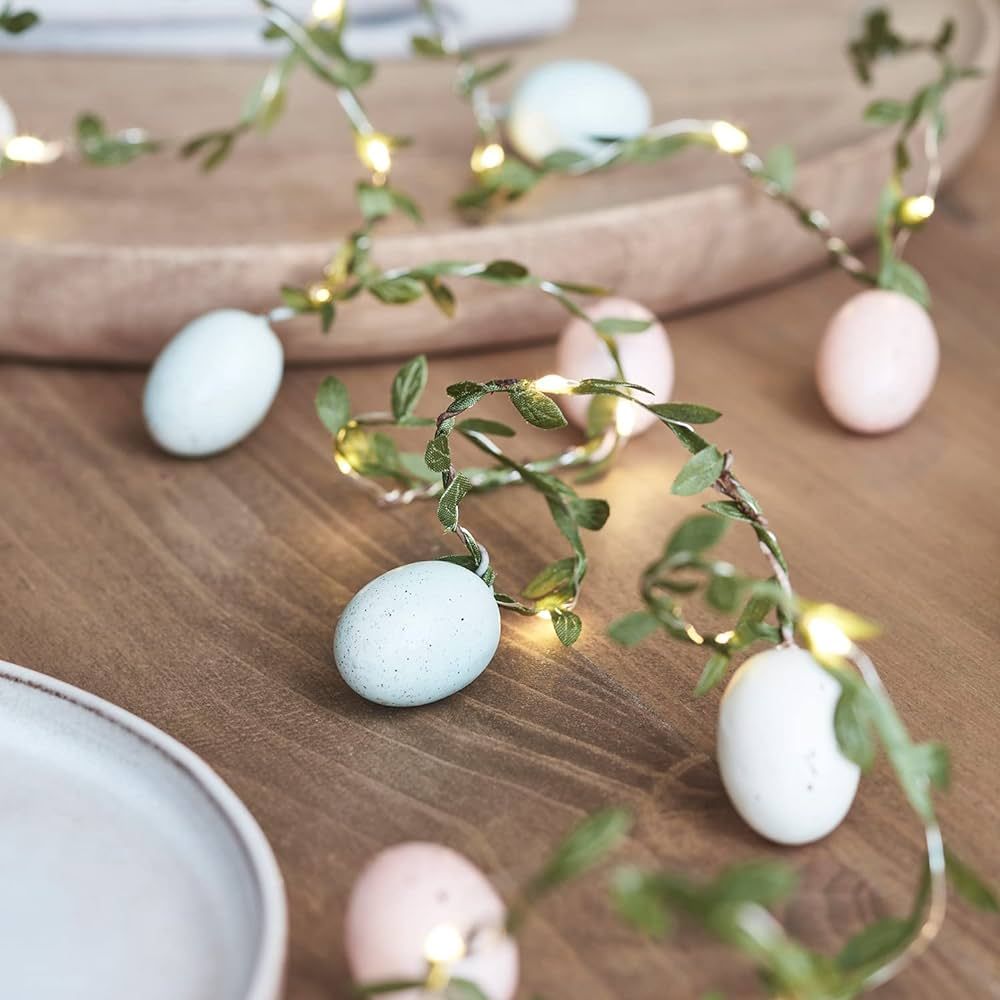 Lights4fun, Inc. 6ft Pastel Easter Egg Battery Operated Micro LED Indoor Garland String Light Dec... | Amazon (US)