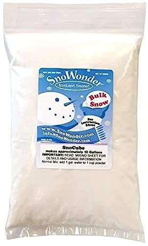 SNOWONDER Instant Snow Fake Artificial Snow, Also Great for Making Cloud Slime - Mix Makes 2 Gallons of Fake Snow | Amazon (US)
